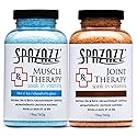 Spazazz Aromatherapy Spa and Bath Salts Crystals RX Therapy Collection 2 Pack Bundle- One 19 Oz Jar Each Spazazz Muscle Therapy and Joint Therapy Beauty & Personal Care Spazazz