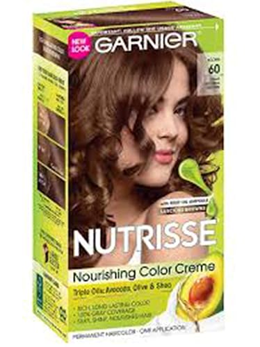 Garnier Nutrisse Haircolor - 60 Acorn (Light Natural Brown) 1 Each Beauty & Personal Care Garnier