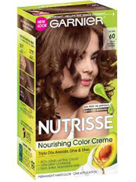 Garnier Nutrisse Haircolor - 60 Acorn (Light Natural Brown) 1 Each Beauty & Personal Care Garnier