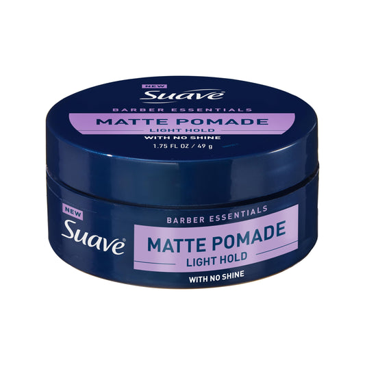 Suave Hair Pomade for Men Barber Essentials Styling, Light Hold and No Shine, For Enhancing Hair Shape and Reducing Frizz, 1.75 oz Beauty & Personal Care Suave