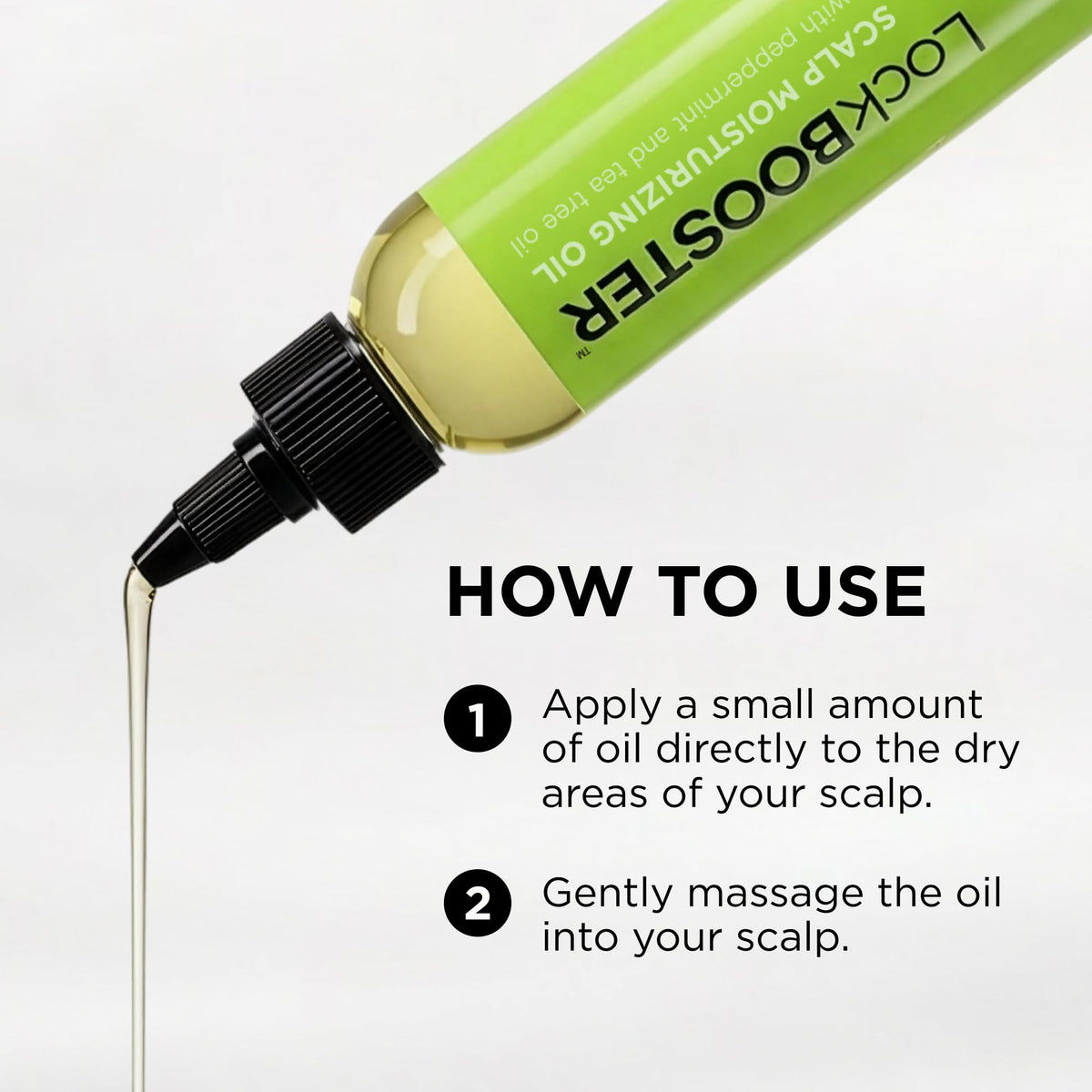 Style Factor LockBOOSTER Scalp Moisturizing Oil - Lightweight Hydration with Peppermint & Tea Tree Oil for revitalizing Braids, Locs & Twists -