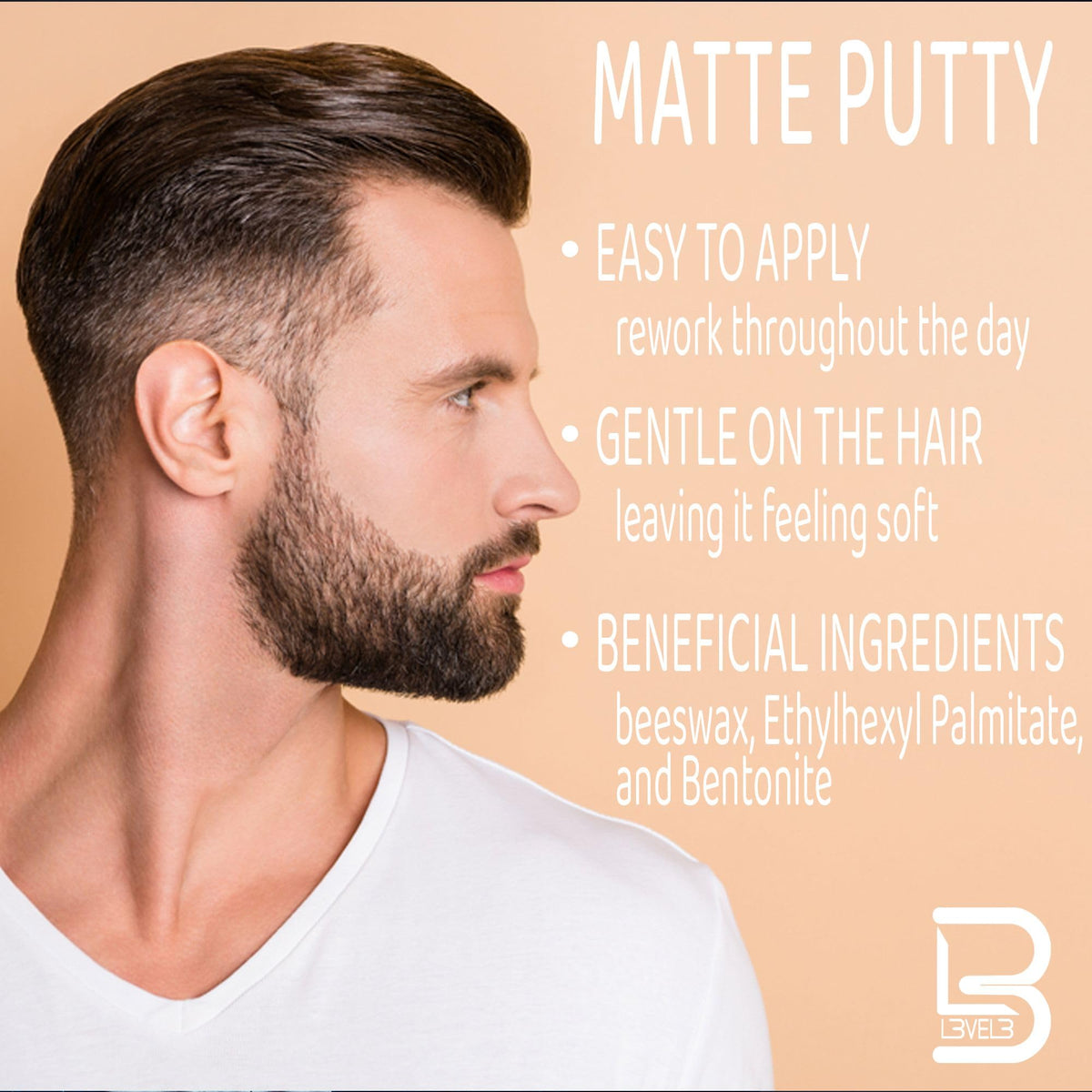 L3 Level 3 Matte Putty - Grooming Hair Product for Women and Men - Hair Texturizing Putty with Matte Finish (3.5 Ounce (Pack of 1)) Beauty & Personal Care L3