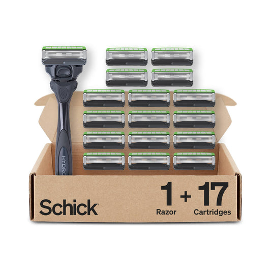Schick Hydro Sensitive Razors for Men | 5-Blade Mens Razors for Shaving, 1 Mens Razor Handle with 17 Razor Blades Refills Beauty and Personal Care Schick Default Title