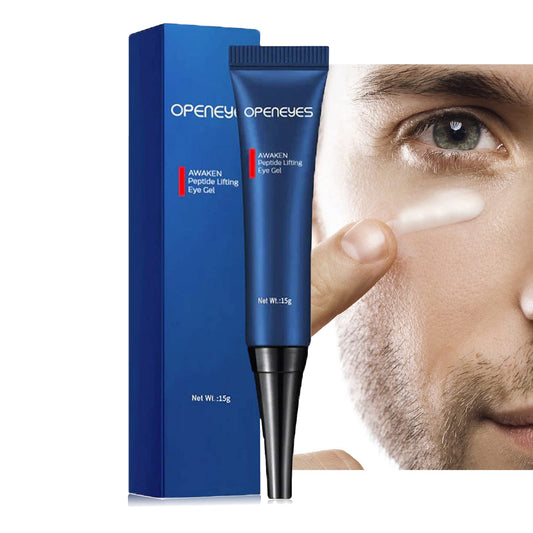 AKARY Awaken Peptide Depuffing Eye Gel, Lifts Firming Eye Tightener, Men's Moisturizing Eye Cream Hydrating Gel Smooths Under Eyes for Dark Circles Beauty & Personal Care AKARY