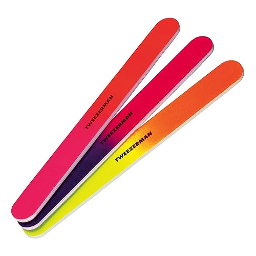 Tweezerman Assorted Neon Hot Nail Files (Pack of 3) Beauty & Personal Care Tweezerman