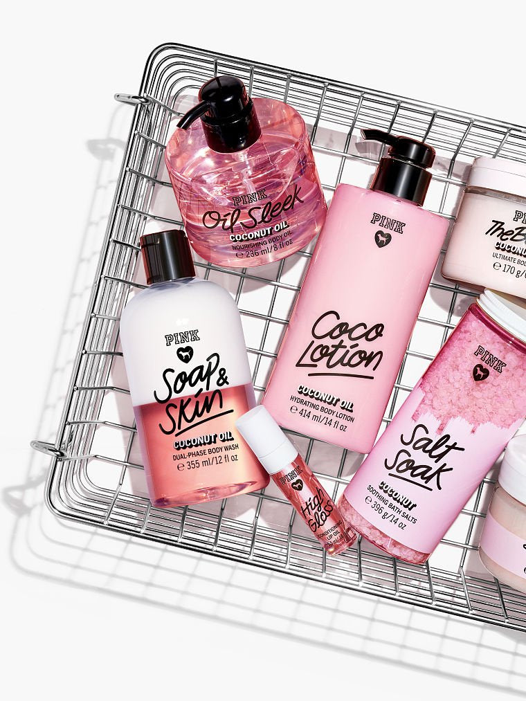 VICTORIA SECRET - SALT SOAK COCONUT SOOTHING BATH SALT - SOLD OUT NEW VERSION - - 14.4 FL OZ - PINK BODY Beauty and Personal Care Victoria's Secret