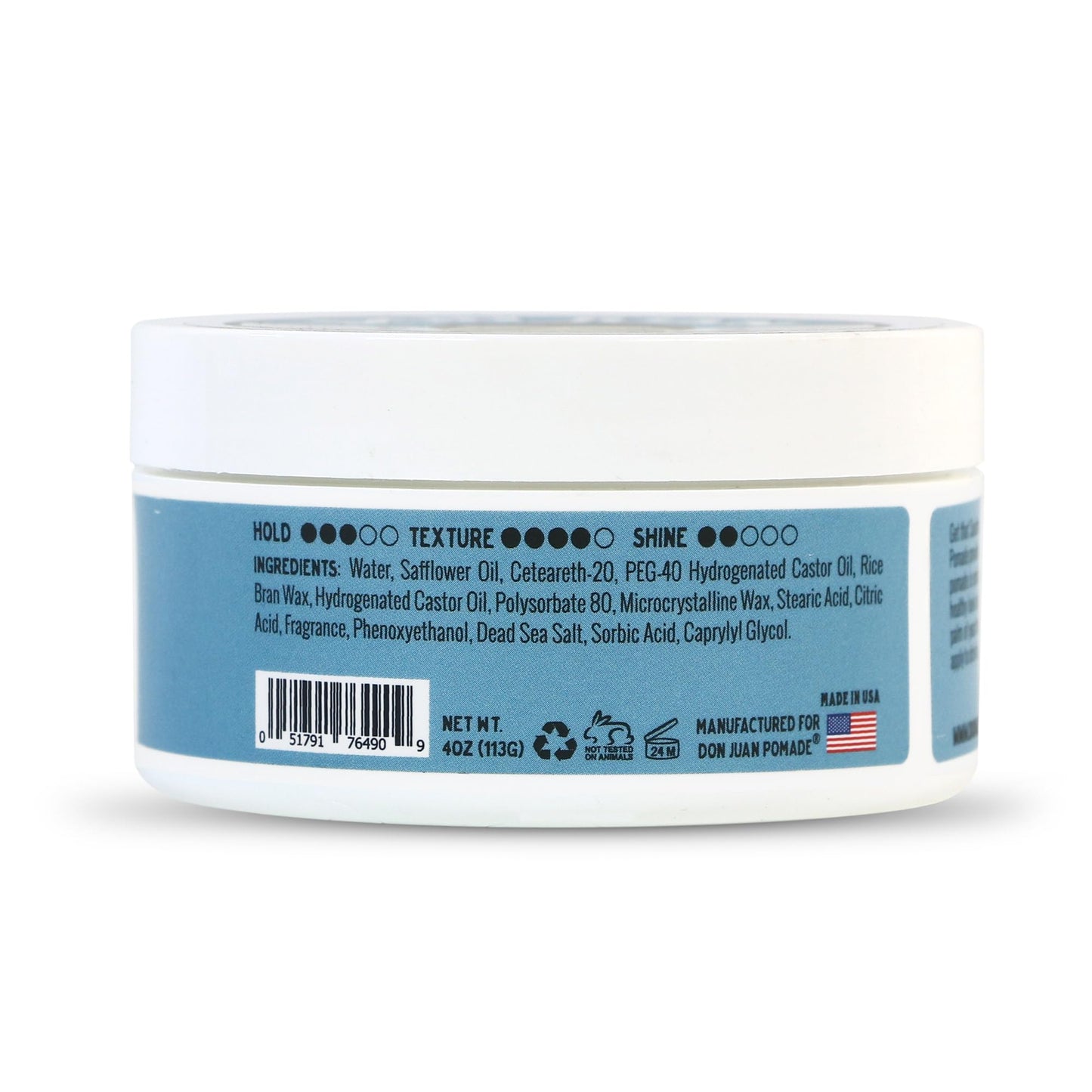 Don Juan Sea Salt Matte Pomade | Water Based | Medium Hold | Matte Finish | Natural Plant Extracts and Ocean Minerals | Surf Wax Scent, 4 oz Pack of 3 Beauty & Personal Care Don Juan