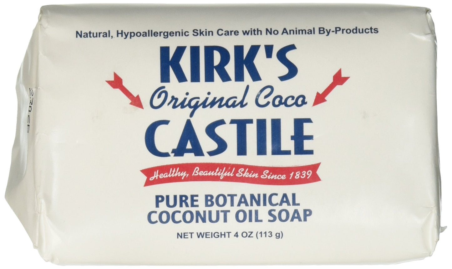 KIRK'S NATURAL 32990 Kirks Coco Castile Bar Soap, 4 oz Beauty & Personal Care Kirk's