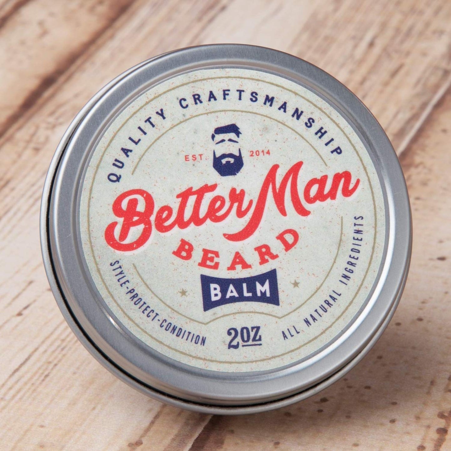 BETTER MAN BEARD Balm - 2 oz All-Natural Moisturizing Beard Balm with Therapeutic Grade Essential Oils & 100% Natural Formula - Balm-01 Beauty & Personal Care BETTER MAN BEARD EST. 2014
