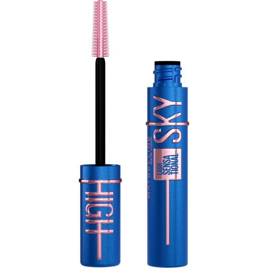 Maybelline Lash Sensational Sky High Mascara Makeup, Volumizing, Lengthening, Defining, Curling, Multiplying, Buildable, Washable Formula, Navy