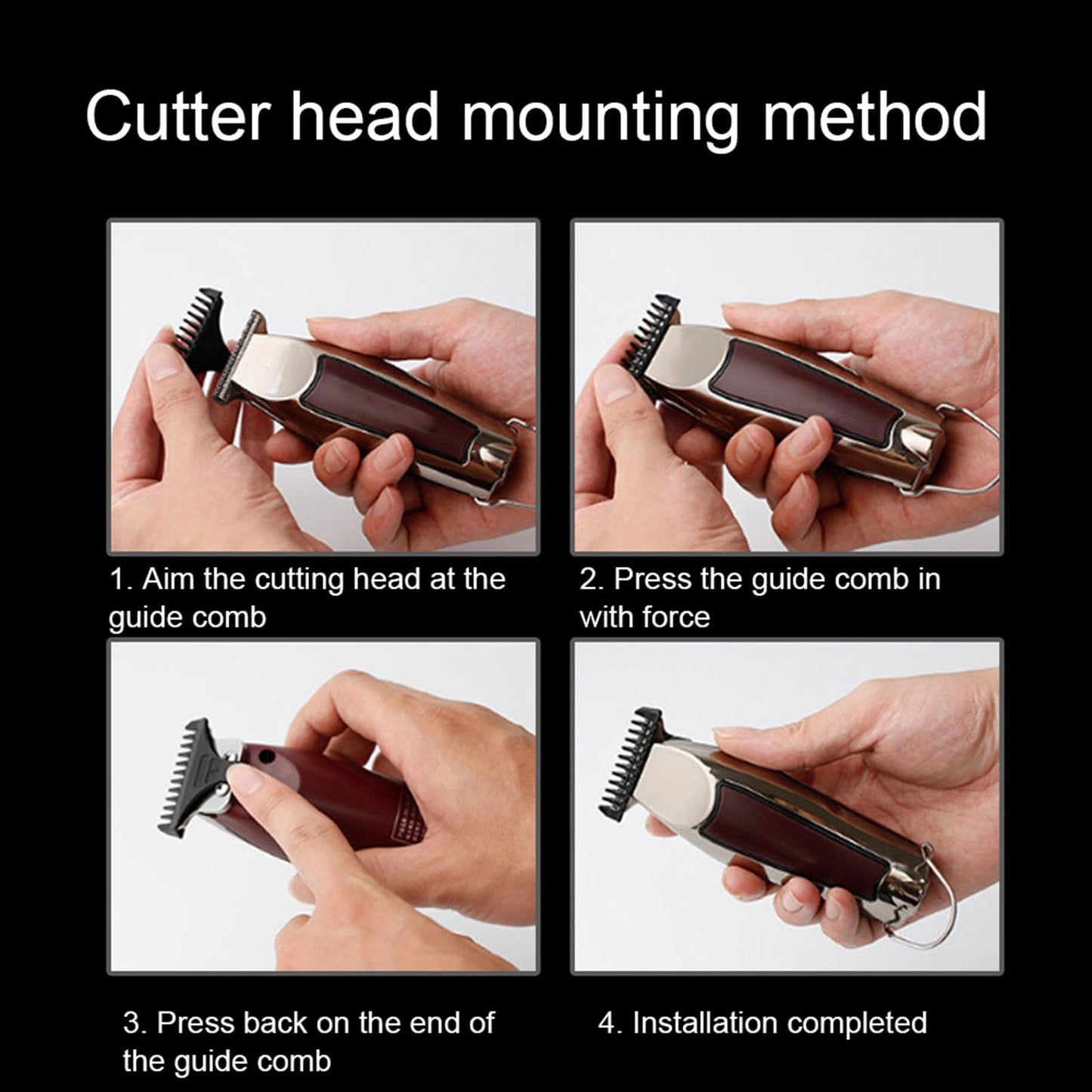 Yosoo Hair Shaver, Electric Hair Clipper USB Rechargeable Hair Trimmer Professional Hair Modeling Carving Shave for Men Grooming Kit Professional Hair Beauty and Personal Care Yosoo