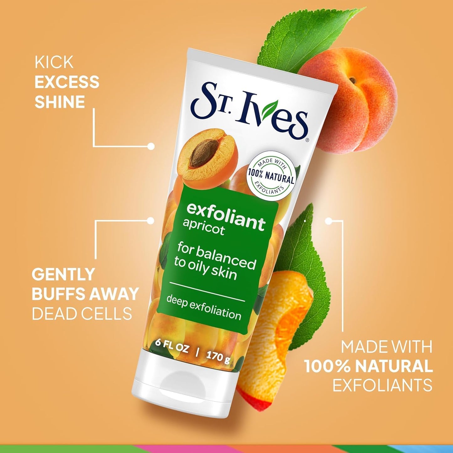 St. Ives Fresh Skin Apricot Scrub 6 oz 170g, 1 Pack Beauty & Personal Care St. Ives