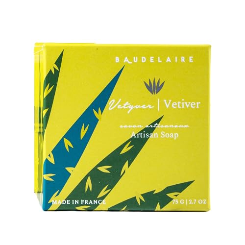 Provence Sante Luxury French Cleansing Bar - Moisturizing Shea Butter - Triple-milled Vetiver Fragrance, (2 Bar Set) 2.7oz Gift Box Beauty & Personal Care Provence Sante