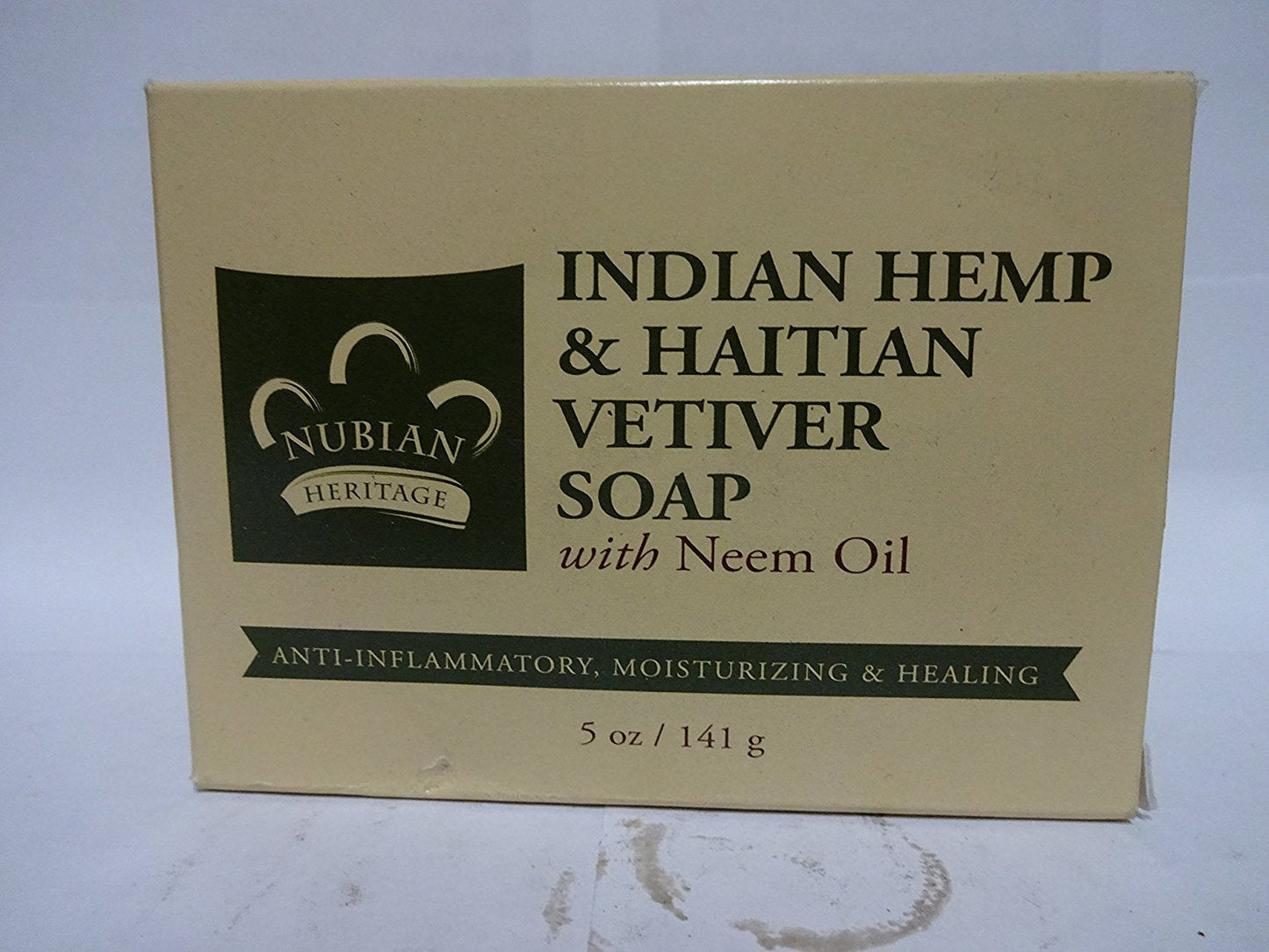 Nubian Heritage Soap Bar Indn Hmp Vetiver Beauty & Personal Care Nubian Heritage