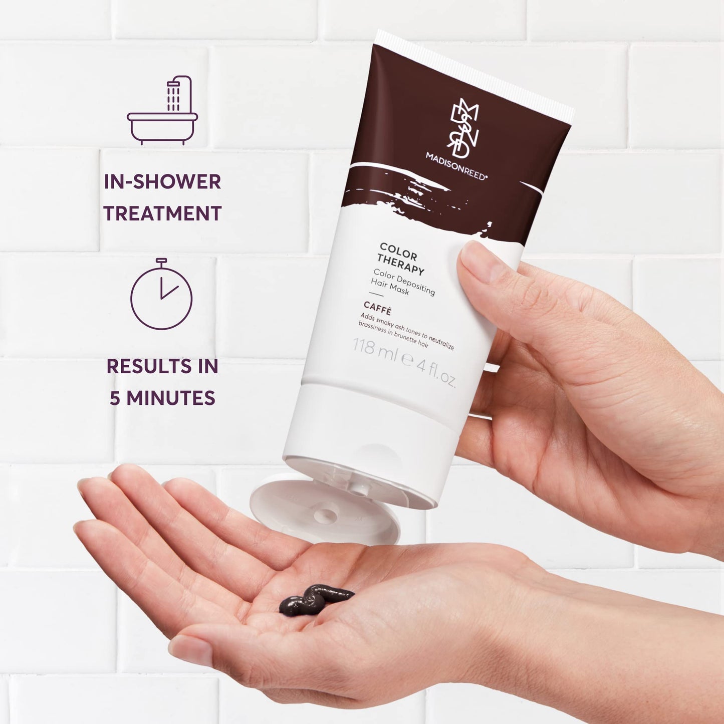 Madison Reed Color Therapy, Caffe, Color Depositing Hair Mask & Deep Conditioning Treatment, Intensely Hydrating, Refreshes Color & Tone, Keratin Beauty & Personal Care Madison Reed