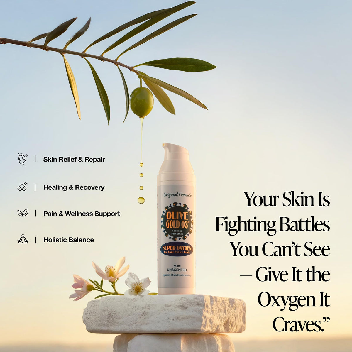 Olive Gold O3 Skin Care Lotion 75ml Beauty & Personal Care olive gold 03