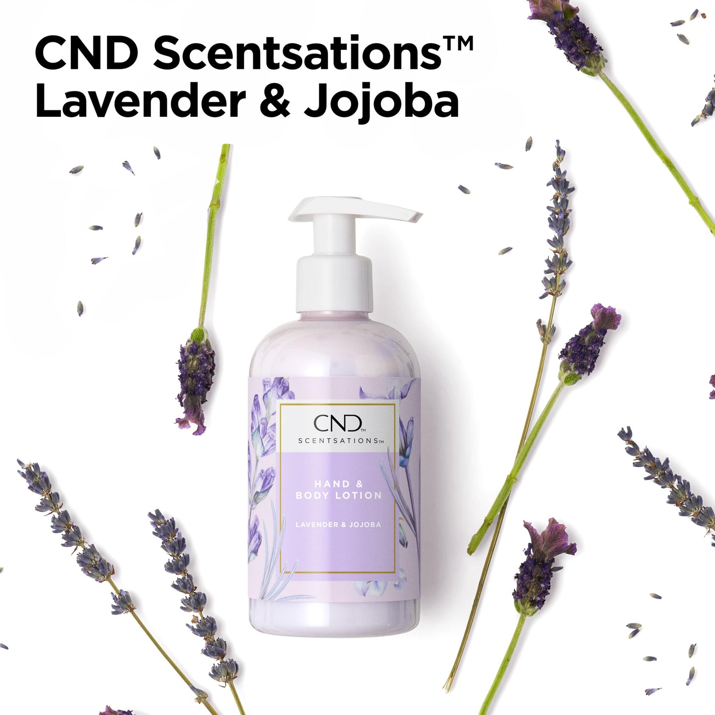 CND Scentsations Hydrating Hand & Body Lotion, Lotion for Dry Skin, Moisturizing Formula for Healthier, Softer Skin, Nice Scented, Lavender & Jojoba Beauty & Personal Care CND