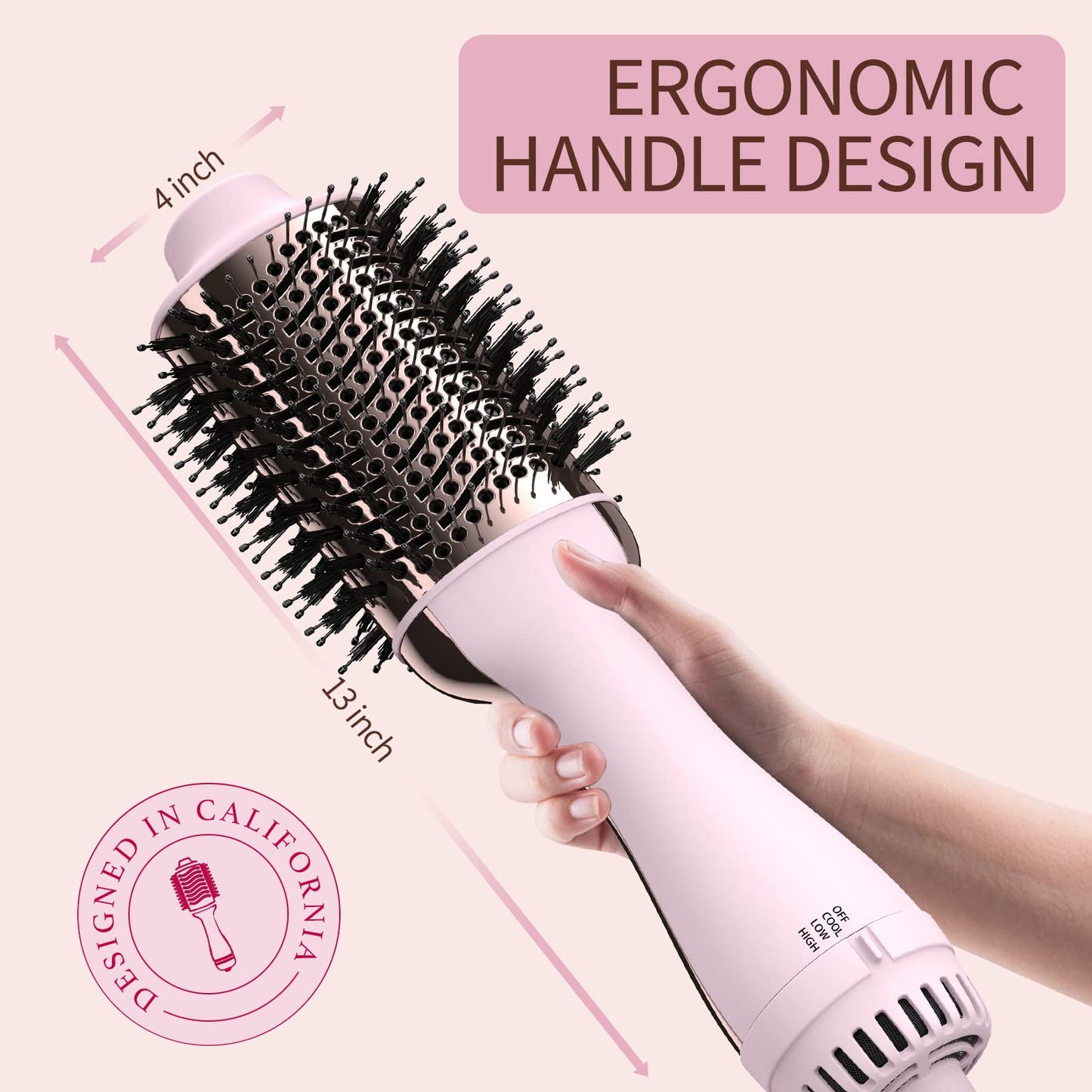 Umeely Hair Dryer Brush Blow Dryer Brush in One, Upgraded 4 in 1 Hair Dryer and Styler Volumizer with Negative Ion Anti-frizz Ceramic Titanium Barrel Beauty and Personal Care Umeely