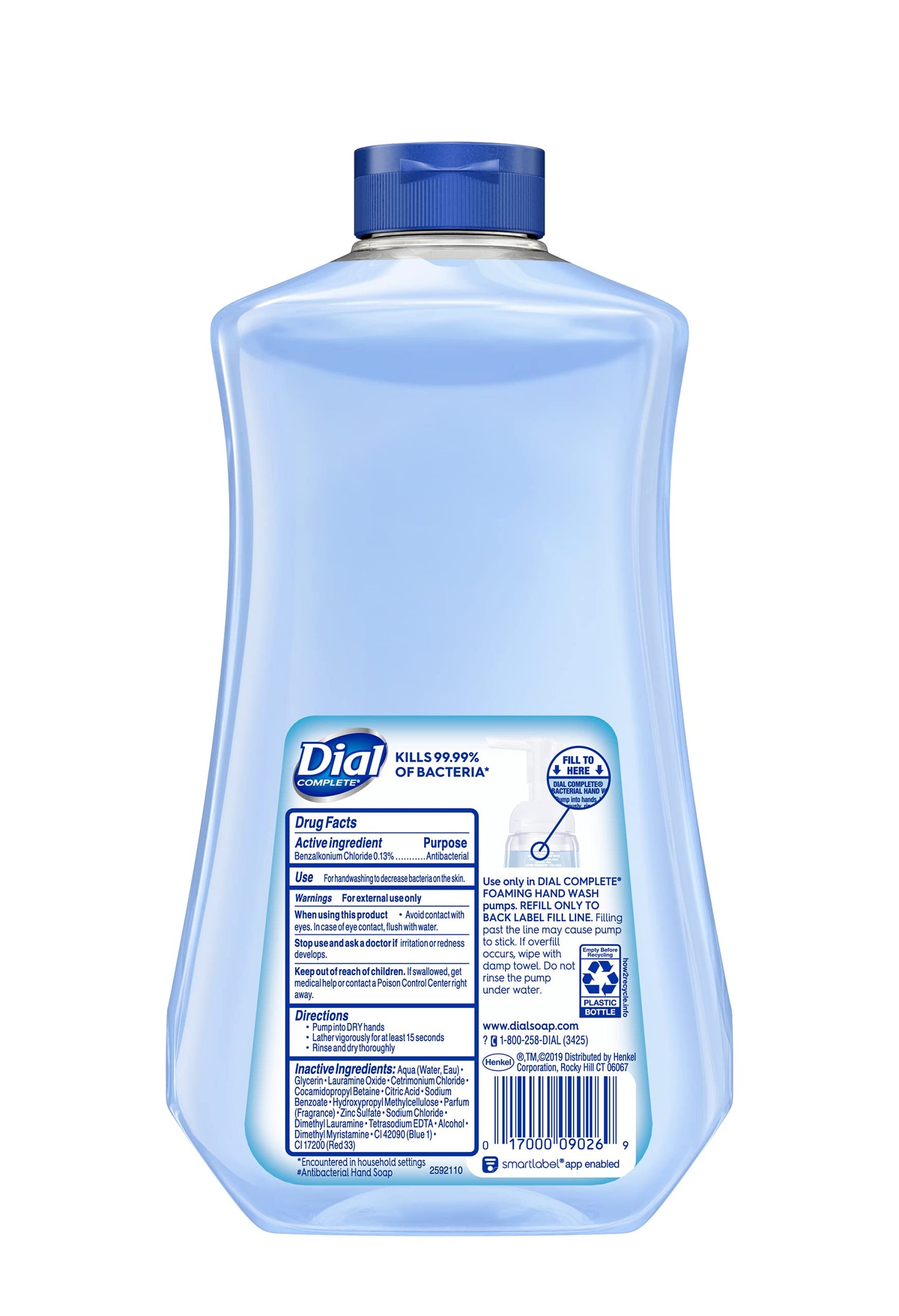 Dial Complete Antibacterial Foaming Hand Soap Refill, Spring Water, 32 Fl Oz Beauty & Personal Care Dial