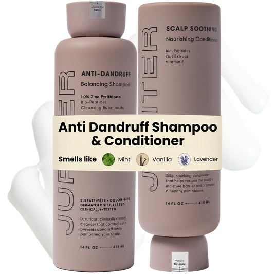 Jupiter Balancing Shampoo & Nourishing Conditioner for Men & Women - Clarifying Cleanse for Oily, Dry & Sensitive Scalp - Hydrates, Softens & Smooths Beauty & Personal Care Jupiter