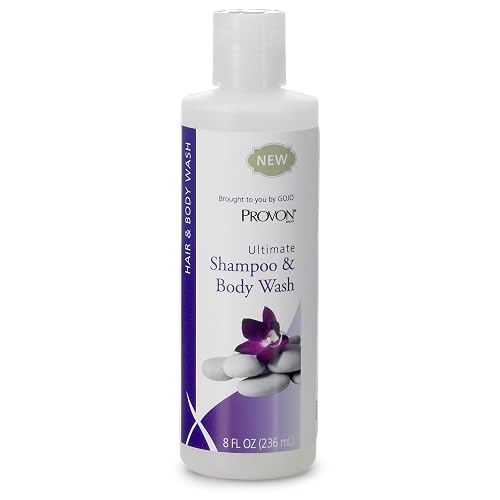 PROVON Ultimate Shampoo and Body Wash, Herbal Scent, 8 fl oz 2 -in -1 Luxurious Hair/Bodywash Squeeze Bottle (Pack of 48) - 4227-48 Beauty & Personal Care Provon
