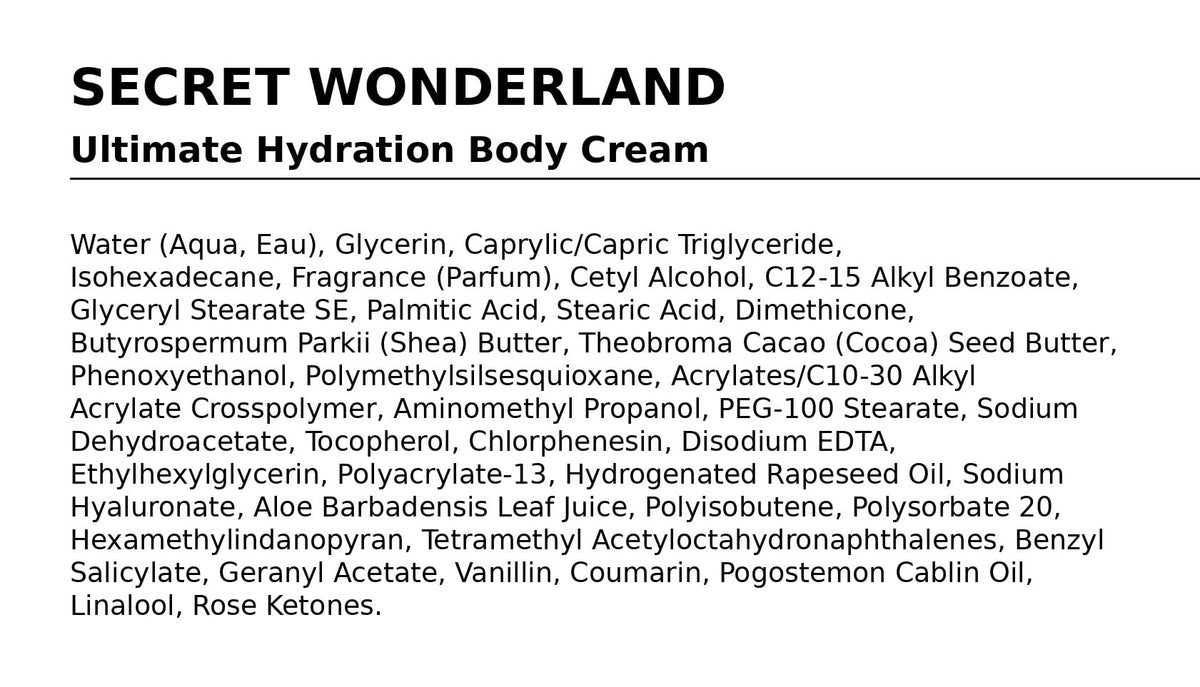 Bath & Body Works Secret Wonderland Body Cream 8 oz 2 Pack