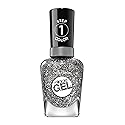 Sally Hansen Miracle Gel™, Deep Sea Diamond, Long Lasting, Gel-Like Formula, No UV Lamp Needed, Silver Glitter Nail Polish Beauty & Personal Care Sally Hansen
