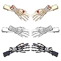 Halloween Hair Clips for Women Cute Candy Duckbill Hairpins Gothic Skeleton Hand Clips Halloween Hair Accessory for Costume Party Holiday Gift (Style Beauty & Personal Care CEALXHENY
