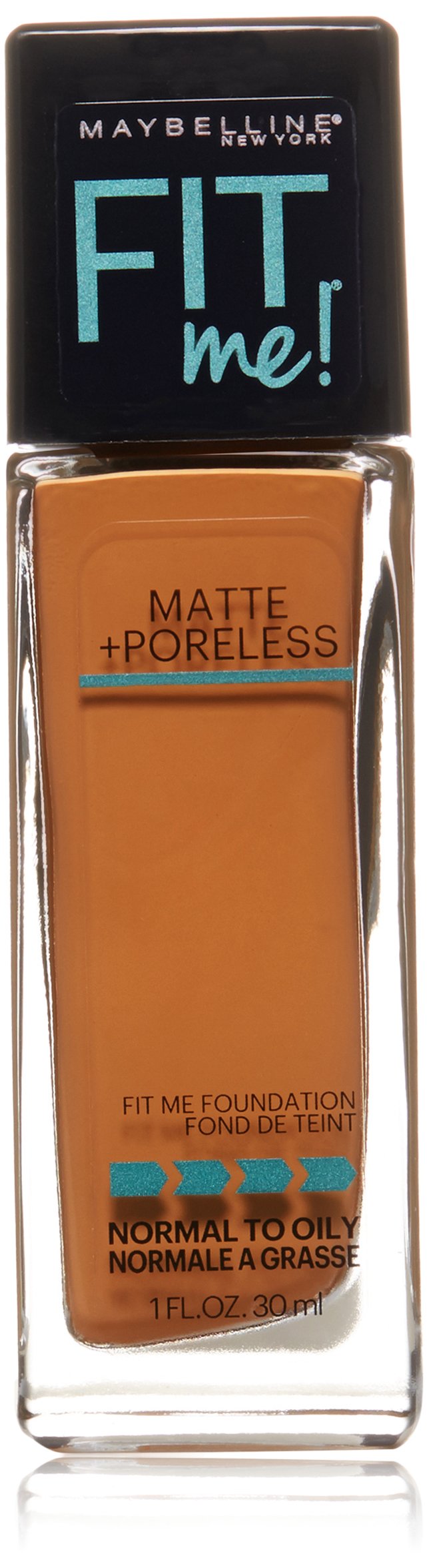 Maybelline New York Fit Me Matte Plus Pore Less Foundation, Spicy Brown, 1 Fluid Ounce Beauty & Personal Care MAYBELLINE
