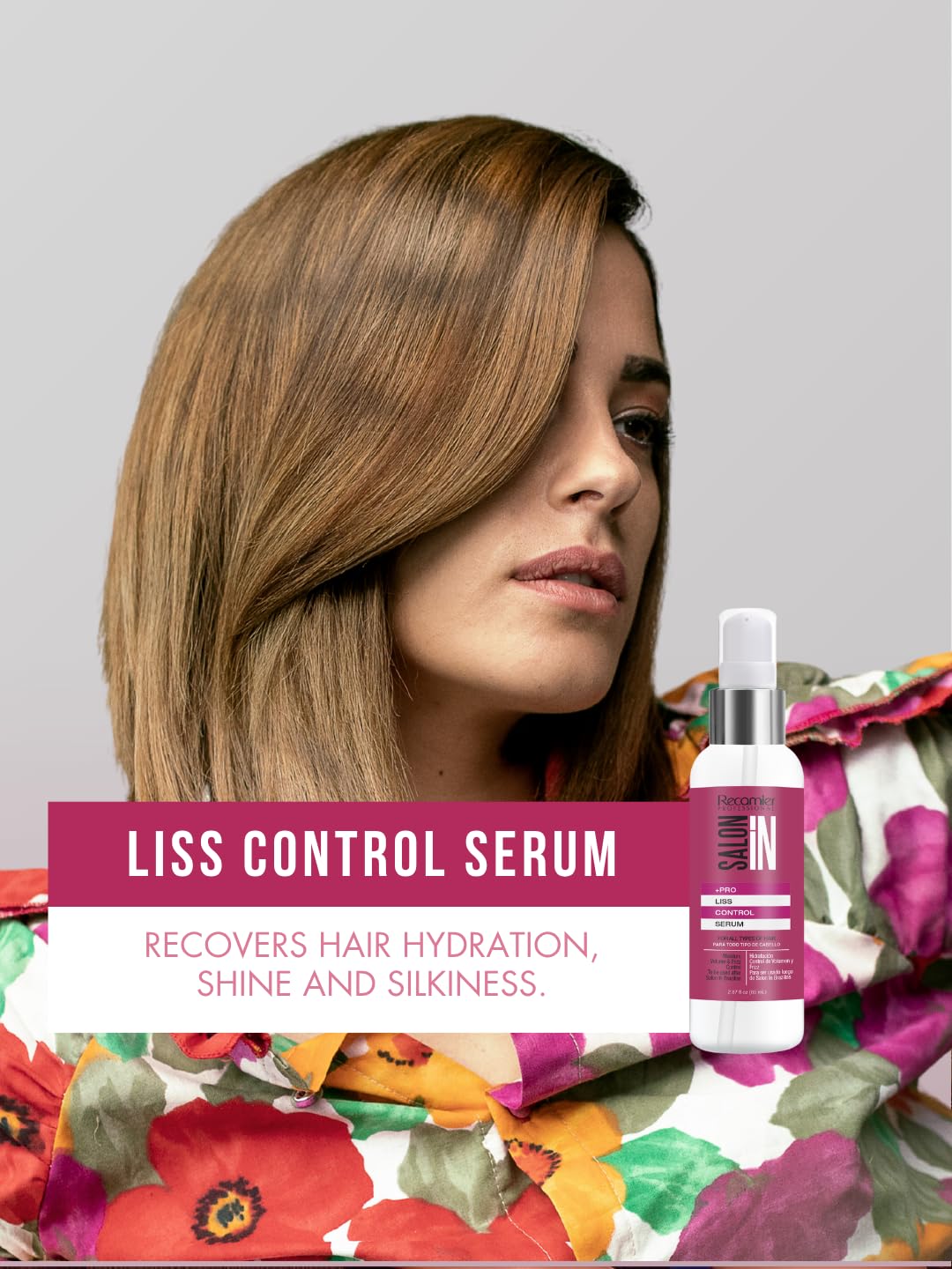 Salon In by Recamier | Liss Control Hair Care Set - Includes Shampoo (33.8 fl oz), Conditioner (33.8 fl oz) and Leave-On Treatment Set (10.1 fl oz) Beauty & Personal Care RECAMIER PROFESSIONAL SALON IN