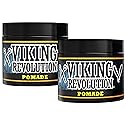 Viking Revolution Pomade for Men 4oz - Firm Strong Hold & High Shine for Classic Styling - Water Based & Easy to Wash Out (2 Pack) Beauty & Personal Care Viking Revolution