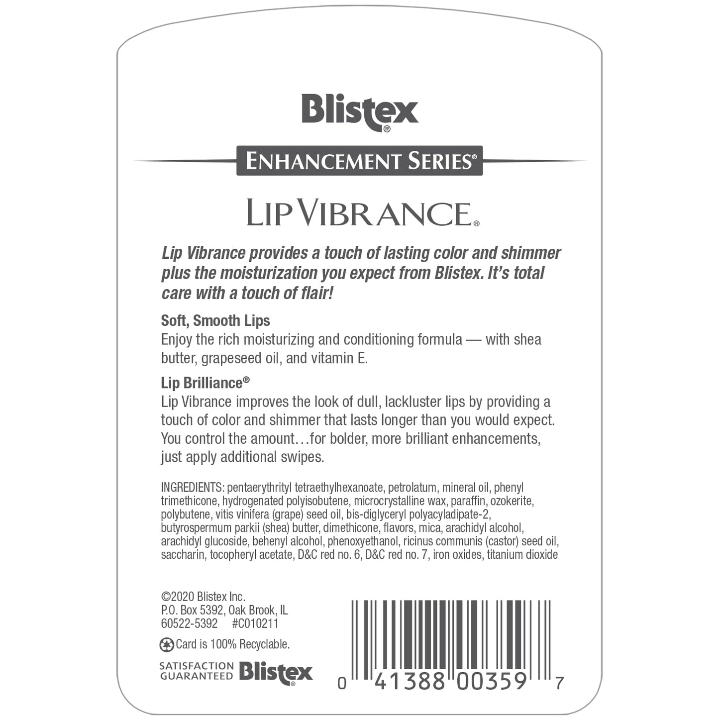 Blistex Lip Vibrance, Lip Protectant, 0.13 oz (3.69 g) Beauty and Personal Care Blistex