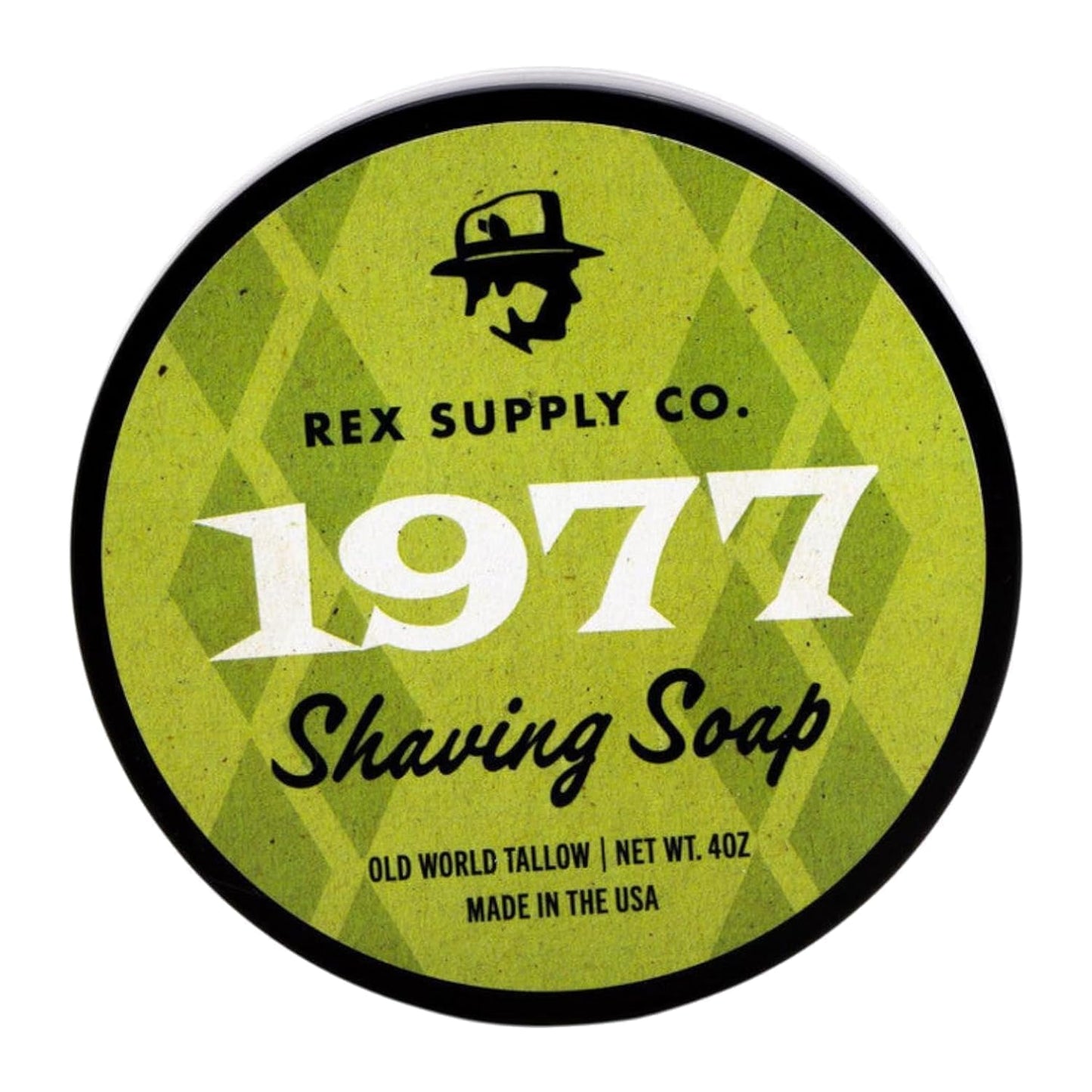 Rex Supply Co. 1977 Old World Tallow Shaving Soap - Vetiver, Patchouli, Rose &, Tobacco - Premium Traditional Shaving Soap for a Rich Lather, Superior Beauty and Personal Care Rex Supply Company