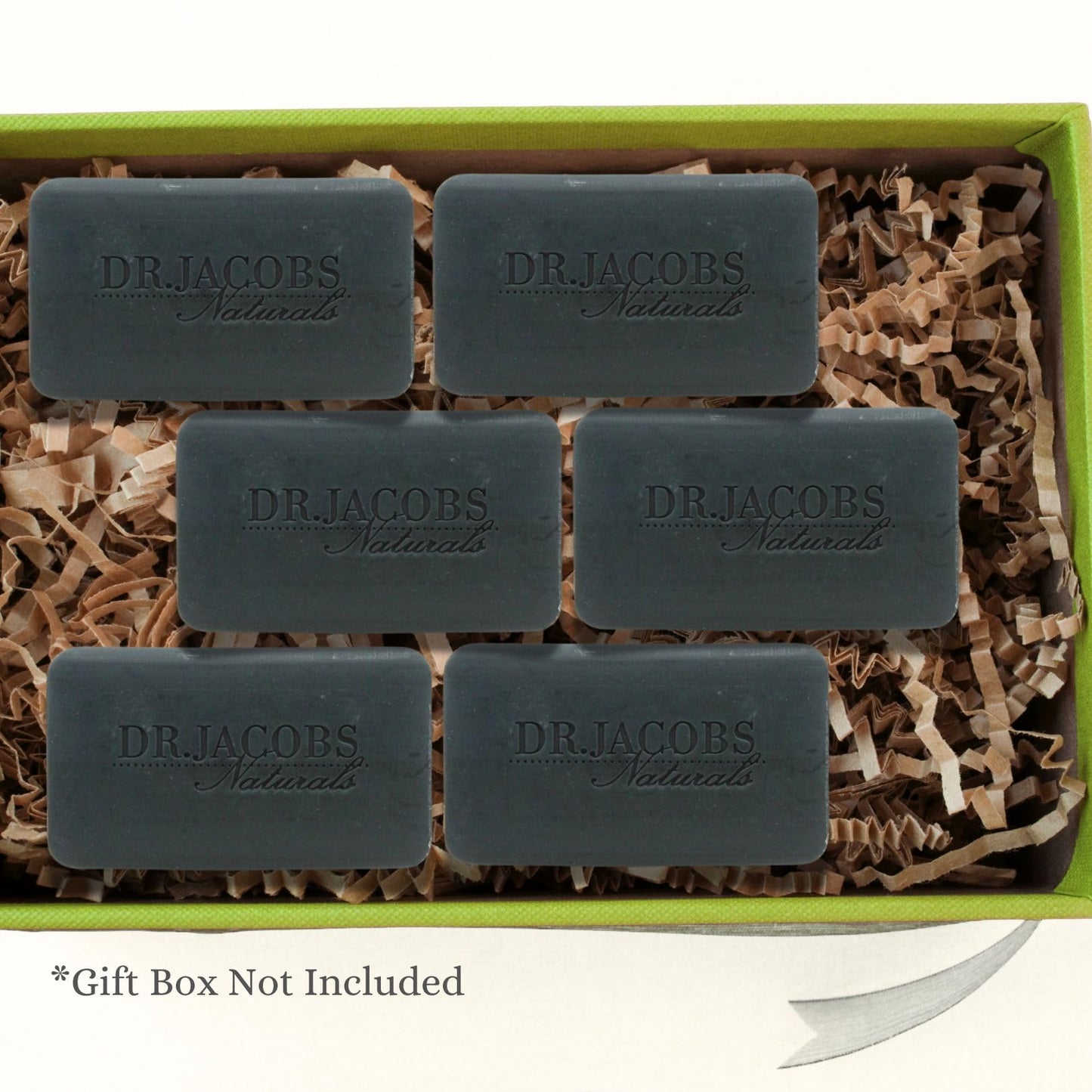 Dr Jacobs Naturals, Triple Milled Loofah Exfoliating Castile Bar Soap (Pack of 6) - Free of Parabens, Sulfates, Synthetics, Gltuen and GMO (Muddy Beauty & Personal Care DR.JACOBS NATURALS