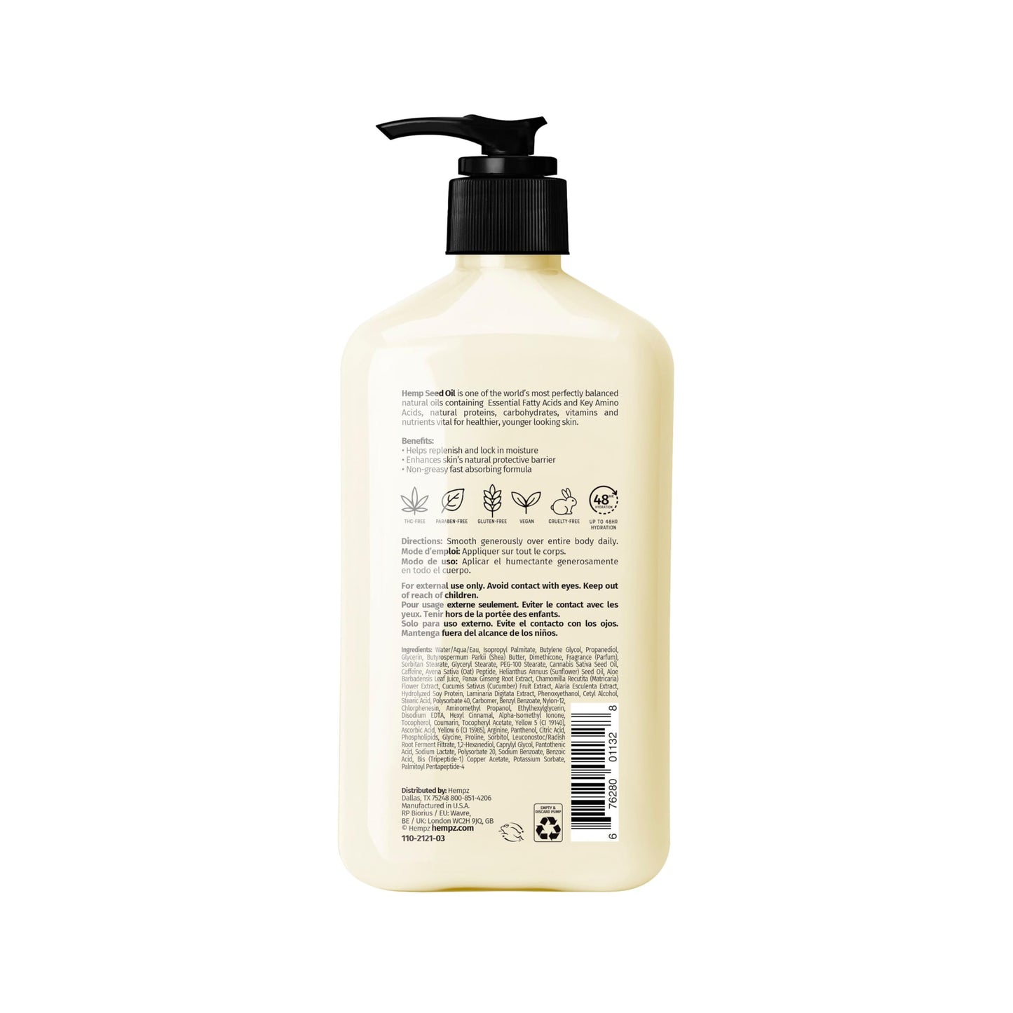 Hempz Age Defying Herbal Body Moisturizer, 17 oz Beauty & Personal Care Hempz