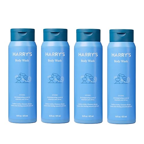Harry's Men's Body Wash Shower Gel - Stone, 16 Fl Oz (Pack of 4) - Packaging May Vary Beauty & Personal Care Harry's