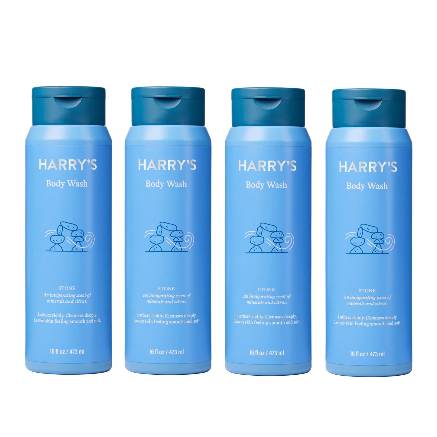 Harry's Men's Body Wash Shower Gel - Stone, 16 Fl Oz (Pack of 4) - Packaging May Vary Beauty & Personal Care Harry's