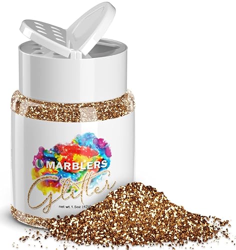MARBLERS Twinkle Glitter [Dark Gold] 1.5oz (42g) | Fine | Non-Toxic, Vegan, Cruelty-Free | Face, Body, Eyeshadow, Hair, Festival, Party Makeup | Nail Beauty & Personal Care MARBLERS