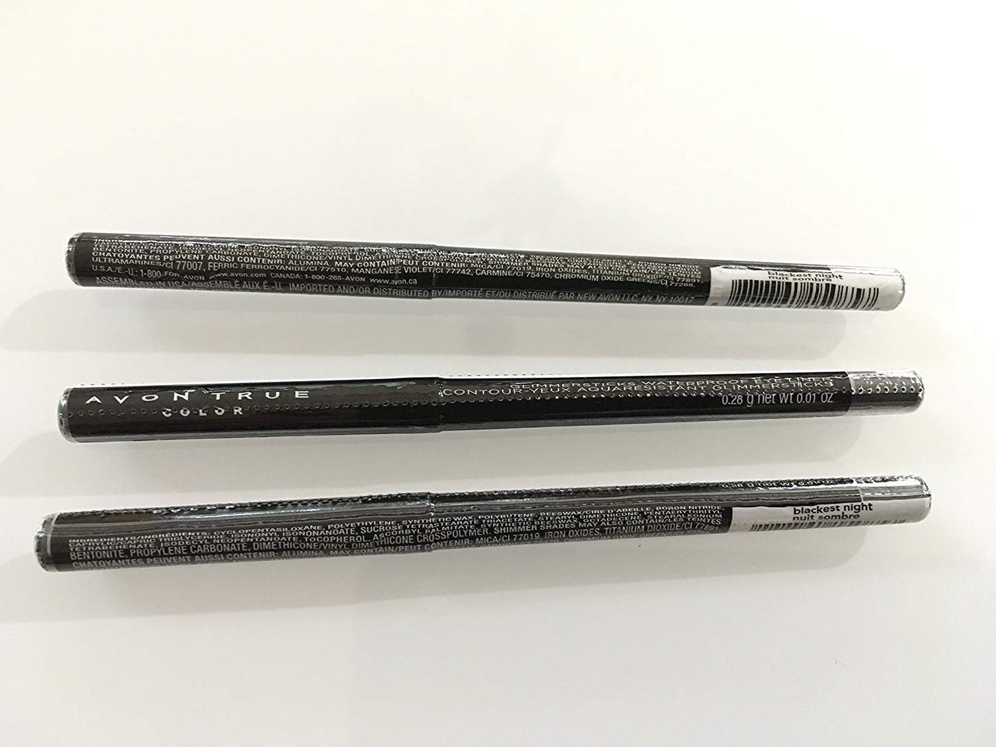 Lot of 3 - Avon Glimmersticks Waterproof Eye Liner - Blackest Night Beauty & Personal Care AVON