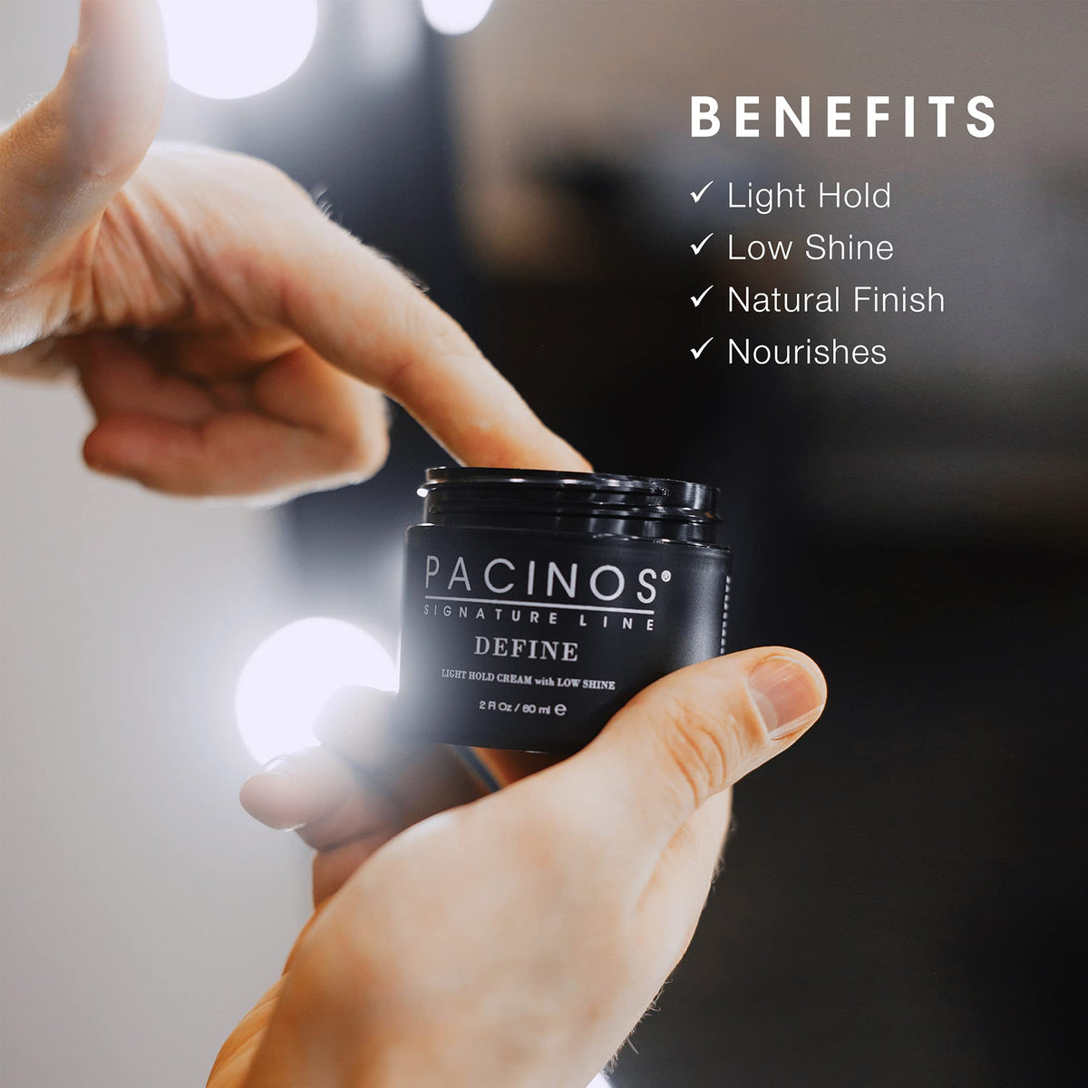 Pacinos Define Signature Light Hold Hair Cream - Firm Hold Water Soluble Styling Cream 2 oz Beauty & Personal Care Pacinos