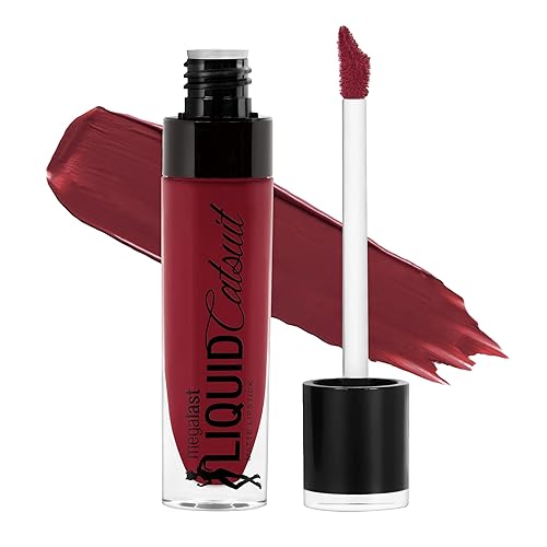 wet n wild Megalast Catsuit Matte Liquid Lipstick, Red Behind the Bleachers | Lip Color Makeup | Moisturizing | Creamy | Smudge Proof Beauty & Personal Care wet n wild