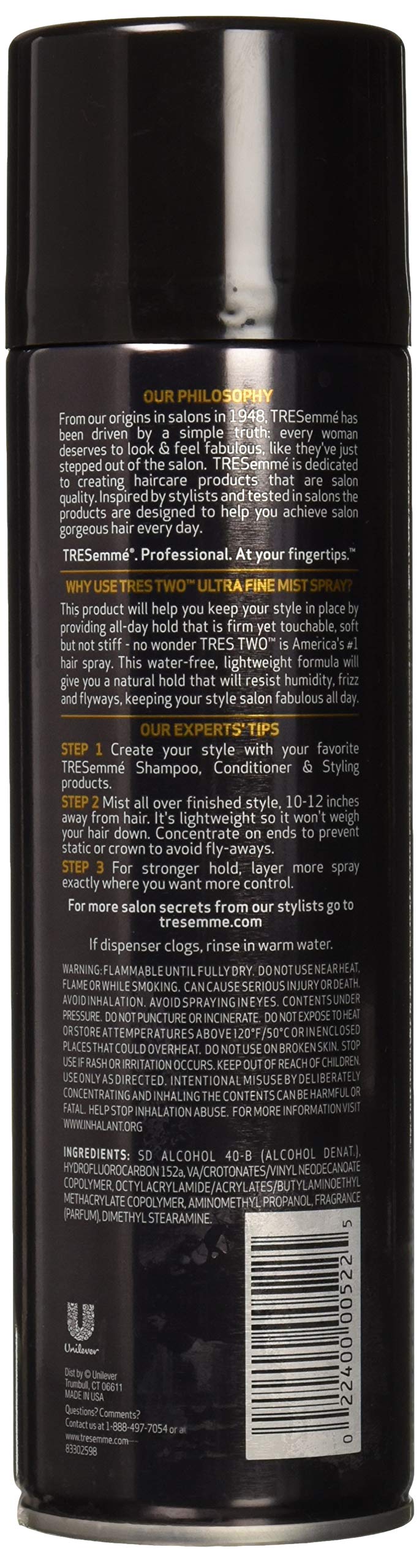 TRES TWO HAIR SPR ULTR 11 OZ Beauty & Personal Care TRESemmé