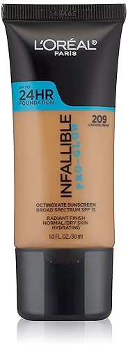 L'Oréal Paris Infallible Pro-Glow Foundation, Caramel Beige, 1 fl. oz. Beauty & Personal Care L'Oreal Paris