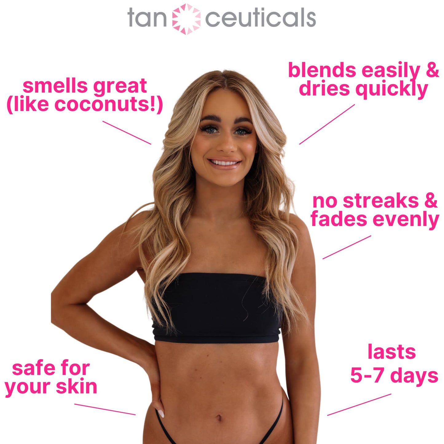 Tanceuticals CC Self Tanning Body Mousse - Ultra Dark Self Tanner - Healthy Ingredients & Fresh Coconut Scent Give Instant, Natural-Looking Beauty & Personal Care Tanceuticals