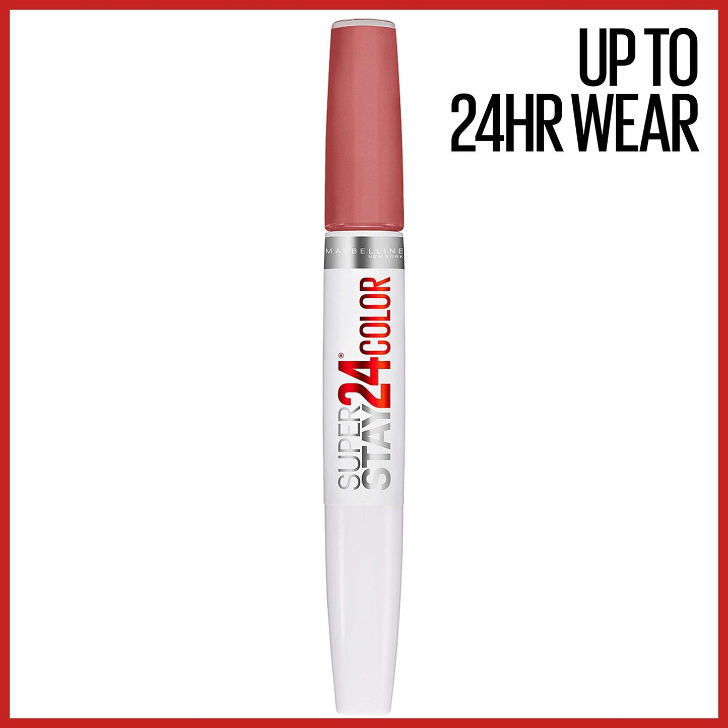 Maybelline Super Stay 24, 2-Step Liquid Lipstick Makeup, Long Lasting Highly Pigmented Color with Moisturizing Balm, Frosted Mauve, Mauve Pink, 1 Beauty & Personal Care MAYBELLINE