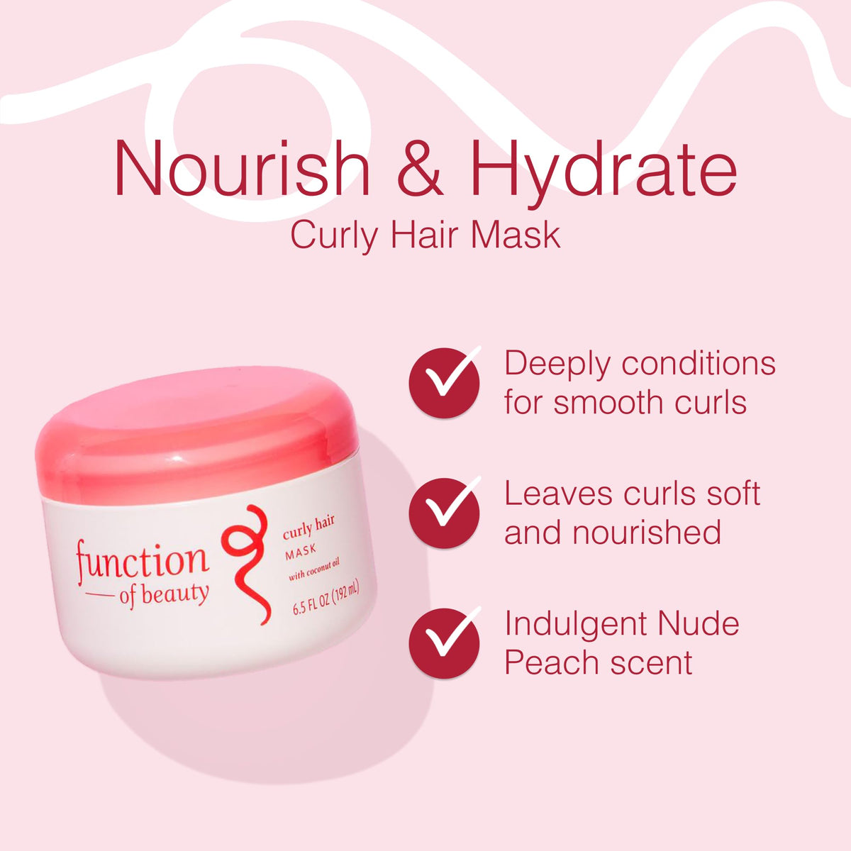 Function of Beauty Deep Conditioner Curly Hair Mask - Anti-Frizz, 2-Pack