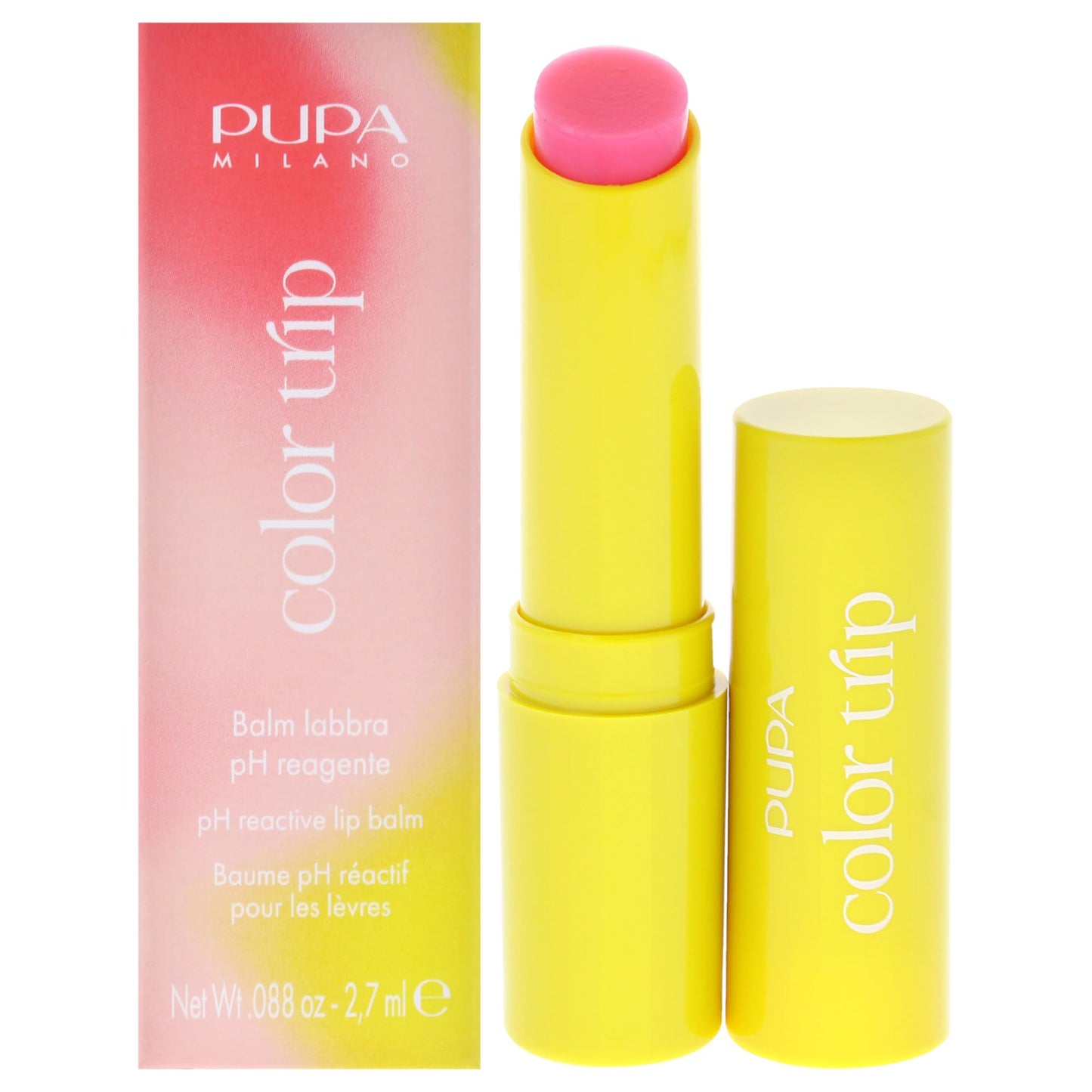 Color Trip PH Reactive Lip Balm - 001 Tropical Blossom by Pupa Milano for Women - 0.88 oz Lip Balm Beauty and Personal Care Pupa Milano