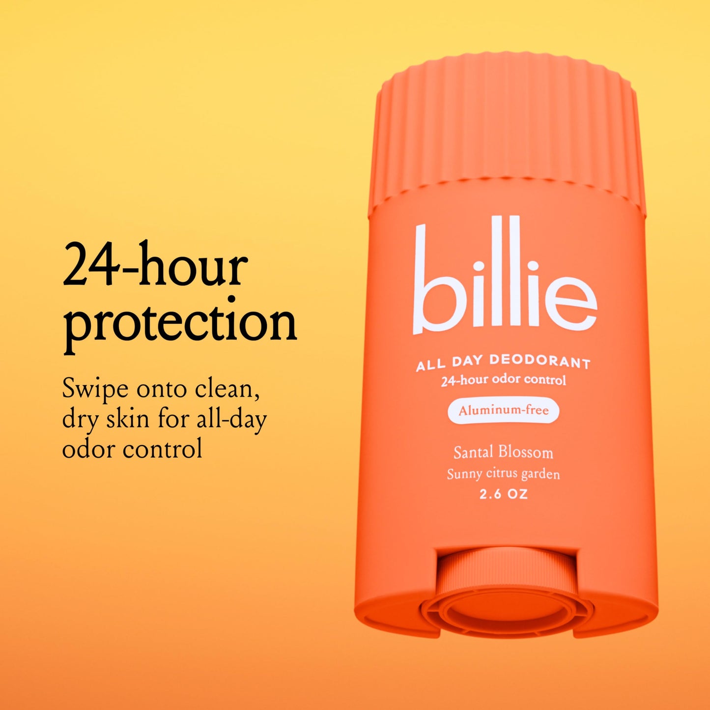 Billie All Day Deodorant, 24-hour Odor Protection, Aluminum-Free, Santal Bloom, 2.6oz Beauty and Personal Care Billie