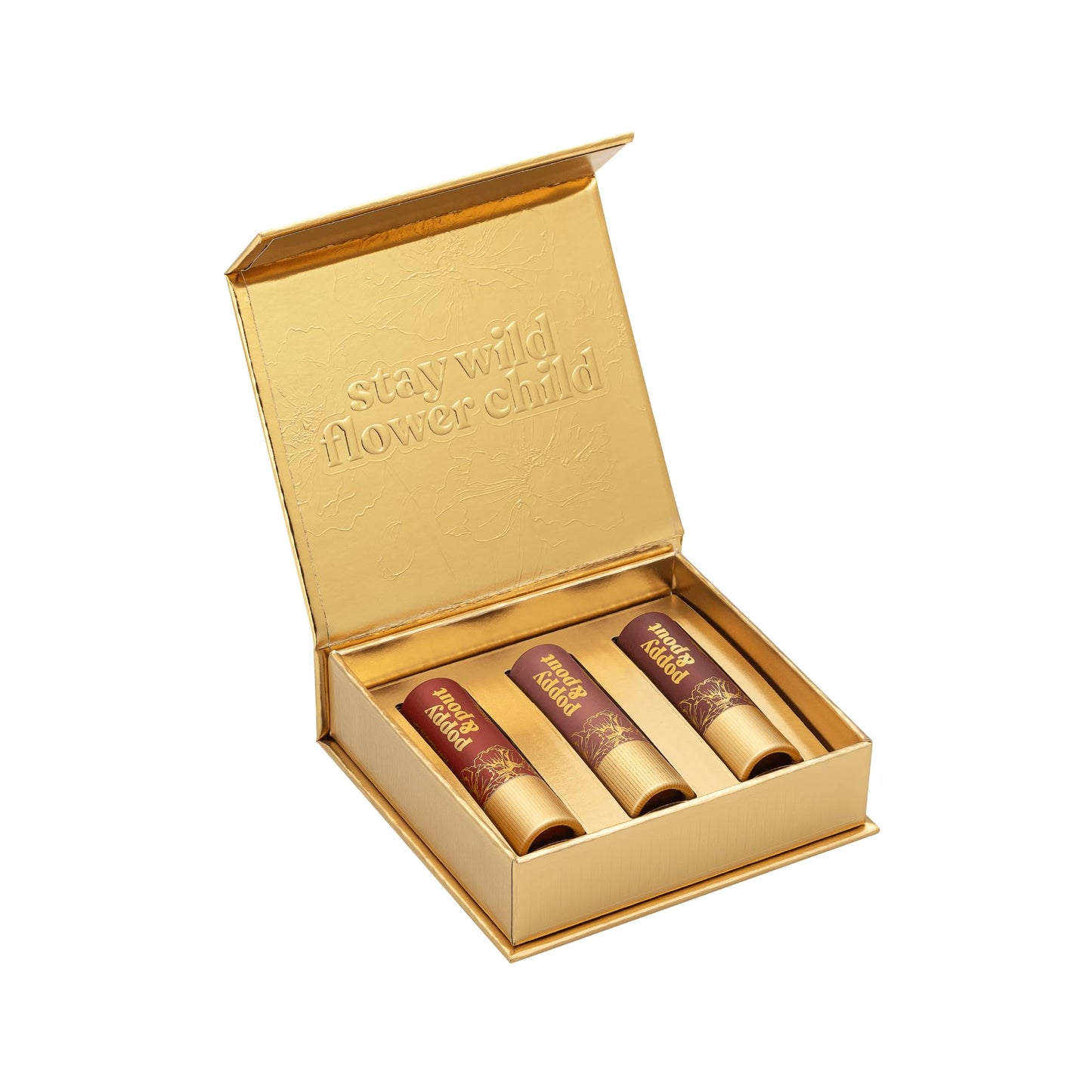 Poppy & Pout All Natural Lip Tints, Sustainable Cardboard Tubes, Hand-filled, Beeswax, Vitamin E, Coconut Oil, Cruelty Free (Dark & Dreamy Trio) Beauty and Personal Care Poppy & Pout