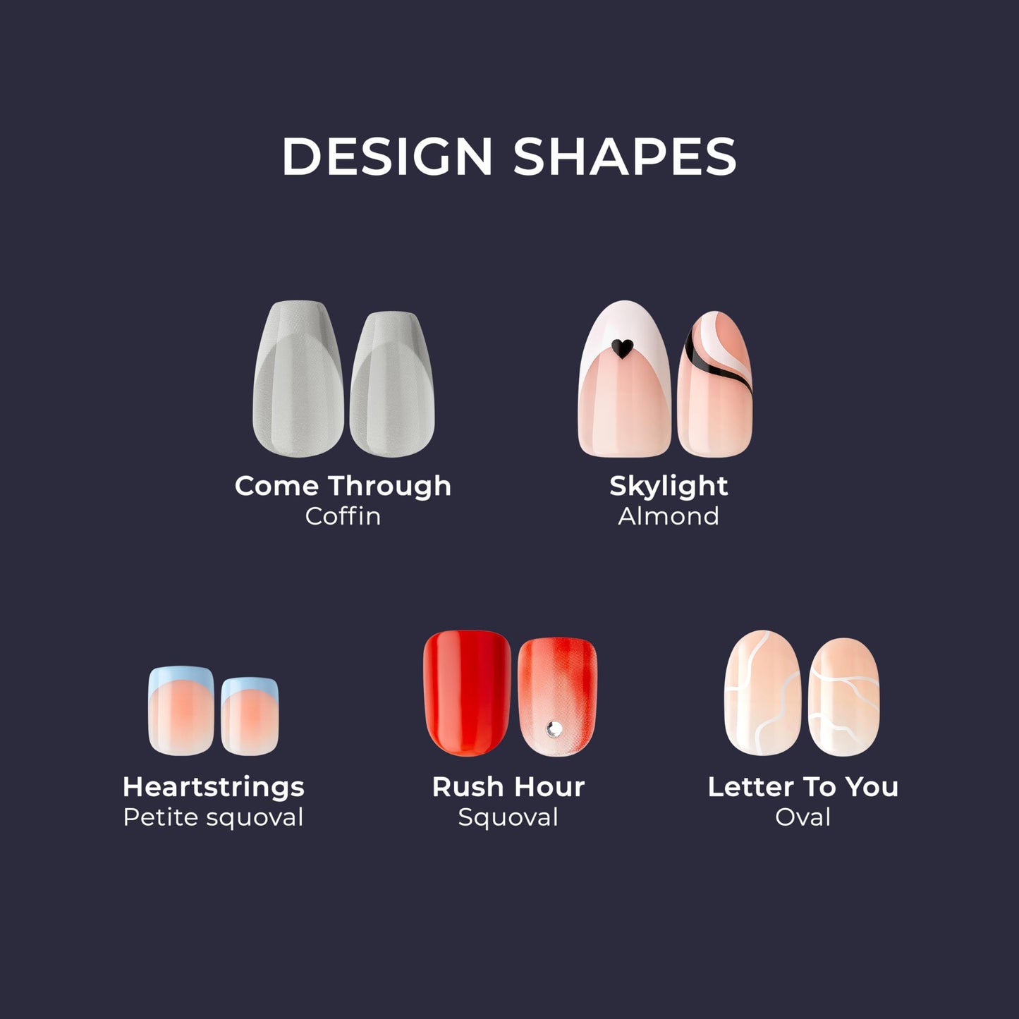 KISS imPRESS No Glue Mani Press On Nails, Design, 'Rain Check', Blue, Short Size, Squoval Shape, Includes 30 Nails, Prep Pad, Instructions Sheet, 1 Beauty & Personal Care imPRESS
